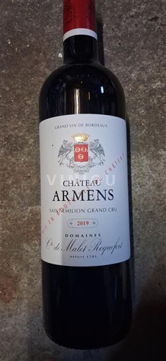 Bordeaux Saint-Émilion Grand Cru Grand Cru Château Armens 2019