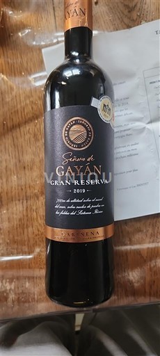 Aragona Cariñena Señorío de Gayán Gran Reserva 2019