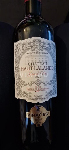 Bordeaux Blaye-côtes-de-bordeaux Château Haut-Lalande Grand Vin 2023