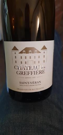 Burgundi Saint-Véran Château La Greffière 2023