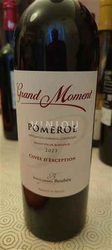 Bordeaux Pomerol Hervé & Juliette Boubée Grand Moment d'Exception 2023