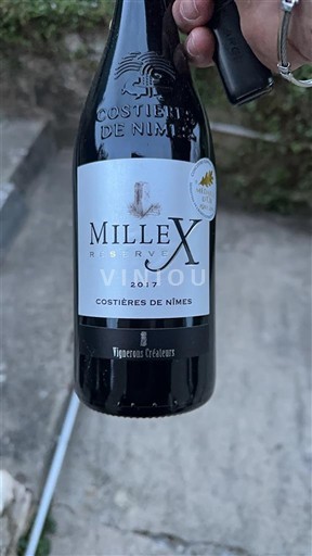 Rhônen laakso Nîmesin viinialue Vignerons Créateurs MilleX Réserve 2017