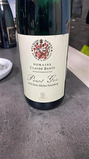 Luksemburška Mosela Ni doloceno Domaine Claude Bentz Bech-Mâcher Naumberg 2020