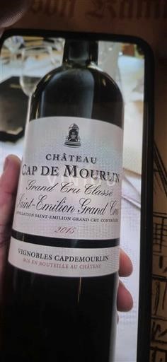 Bordeaux Saint-Émilion Grand Cru Grand Cru Classé Château Cap de Mourlin 2015