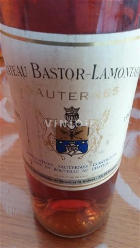 Bordeaux Sauternes Château Bastor Lamontagne 1995