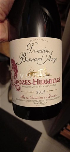 Thung lũng Rhône Crozes-hermitage Domaine Bernard Ange 2015
