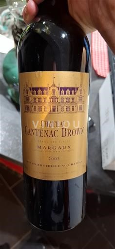 Bordeaux Margaux Grand Cru Château Cantenac Brown 2003