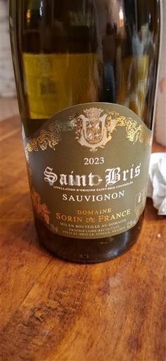 Borgonha Saint-Bris Domaine Sorin de France 2023