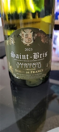 Borgogna Saint-Bris Domaine Sorin de France 2023