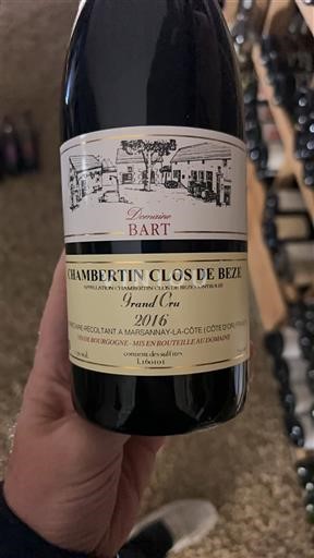 Burgundija Chambertin-clos-de-bèze Grand Cru Domaine Bart Chambertin Clos de Bèze 2016