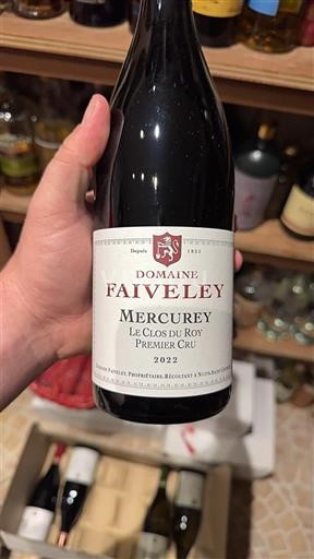 Bourgogne Mercurey Premier Cru Domaine Faiveley Le Clos du Roy Premier Cru 2022