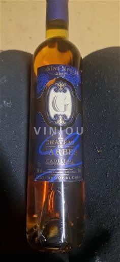 Bordeaux Cadillac Château Garbes Grains Nobles 2015