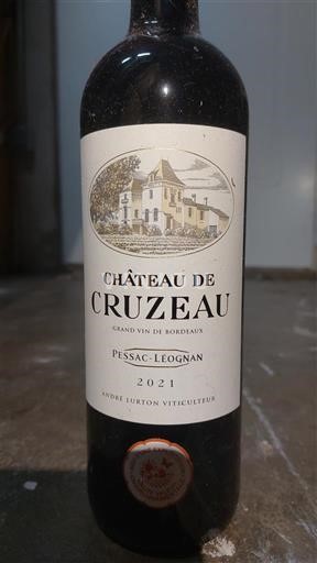 Bordéus Pessac-Léognan Château Cruzeau 2021