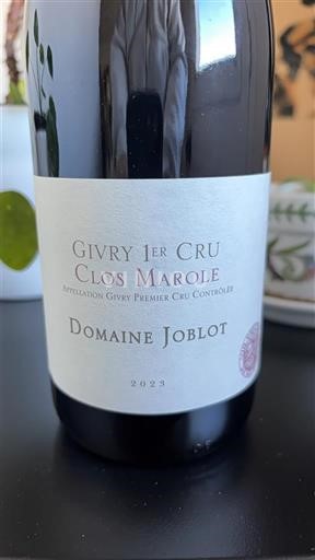 Bourgondië Givry Premier Cru Domaine Joblot Clos Marole 2023