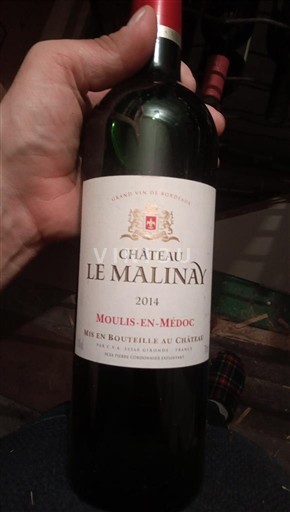 Bordeaux Moulis-en-Médoc Château Le Malinay 2014