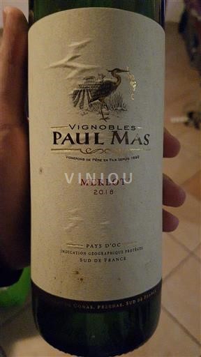 Languedoc in Roussillon Pays d'Oc Vignobles Paul Mas Merlot 2018