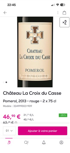 Bordeaux Pomerol Château La Croix du Casse 2013