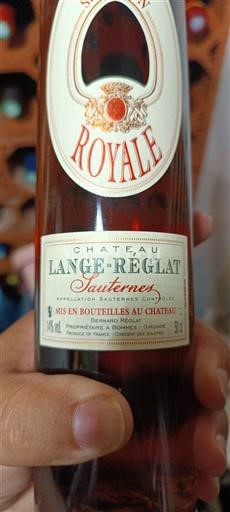 Bordeaux Sauternes Château Lange Reglat Sélection Royale 2001