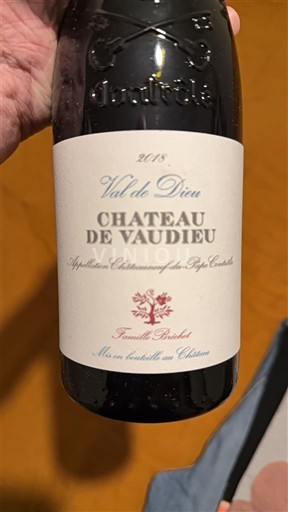 Thung lũng Rhône Châteauneuf-du-pape Château Vaudieu Val de Dieu 2018