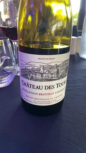 Beaujolais Brouilly Château Des Tours Ei vuosikertaa