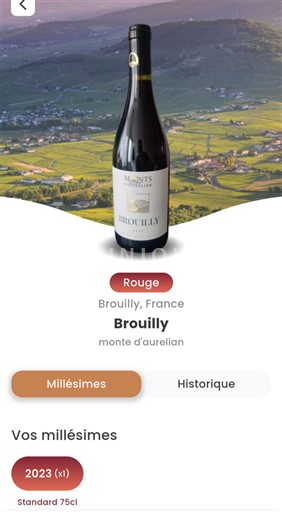 Beaujolais Brouilly Monts Aurelian Monte d'aurelian 2023