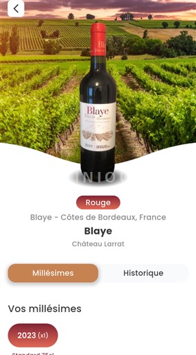 Bordeaux Blaye Château Larrat 2023