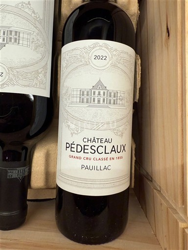 Bordeaux Pauillac Grand Cru Château Pédesclaux 2022