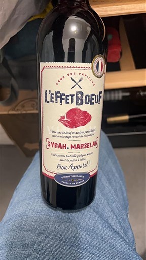 Languedoc ja Roussillon Pays d'Oc L'Effet Boeuf Syrah Marselan 2022
