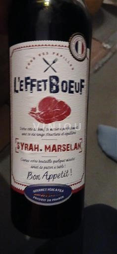 Languedoc và Roussillon Vùng đất Oc L'Effet Boeuf Syrah Marselan 2022