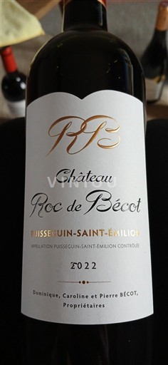 Bordeaux Puisseguin-saint-émilion Château Roc de Bécot 2022