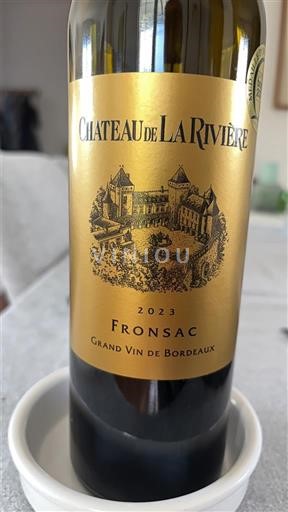 Bordeaux Fronsac Château La Rivière 2023