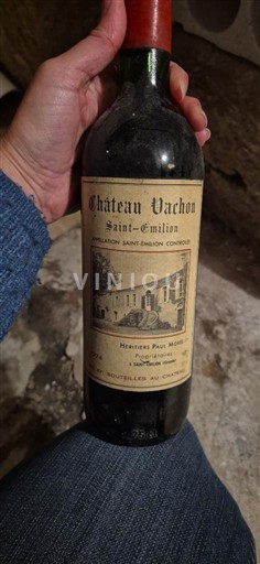 Bordeaux Saint-Émilion Château Vachon 1974