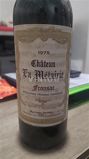Bordeaux Fronsac Château La Métairie 1975