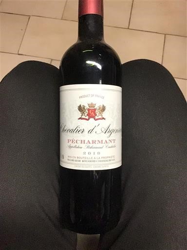 Sudoeste Pécharmant Chevalier Argenson 2019