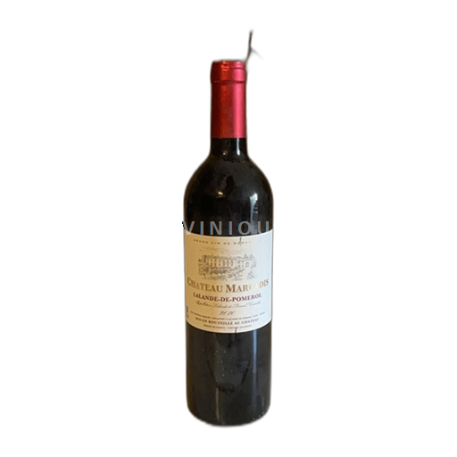 Vin Rouge sec Château Marcadis 2010 France Bordeaux Lalande-de-pomerol AOC