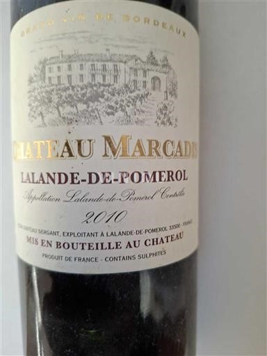 Bordeaux Lalande-de-Pomerol Château Marcadis 2010