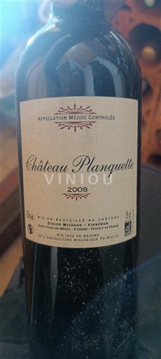 Bordeaux Médoc Château Planquette 2008