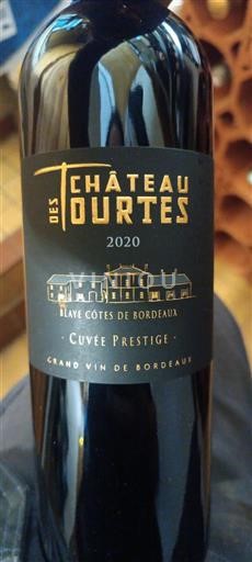 Bordeaux Blaye-côtes-de-bordeaux Château Des Tourtes Prestige 2020
