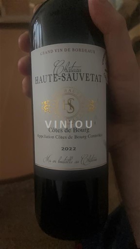 Бордо Кот-де-Бур. Château Haute-Sauvetat 2022