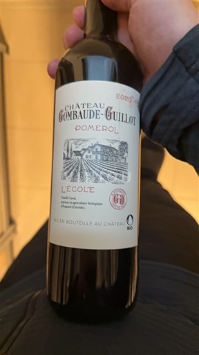 Бордо Помероль Château Gombaude-Guillot L'École 2020