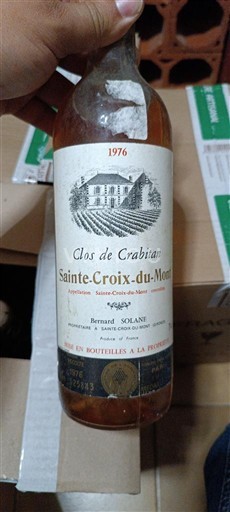 Bordeaux Sainte-Croix-Du-Mont Clos de Crabitan 1976