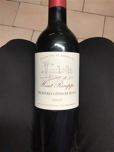 Bordeaux Ospecificerad Haut Recappe 2007