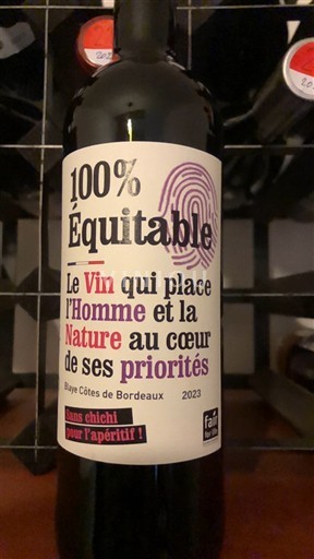 Burdeos Blaye-Côtes de Burdeos 100% Équitable 2023