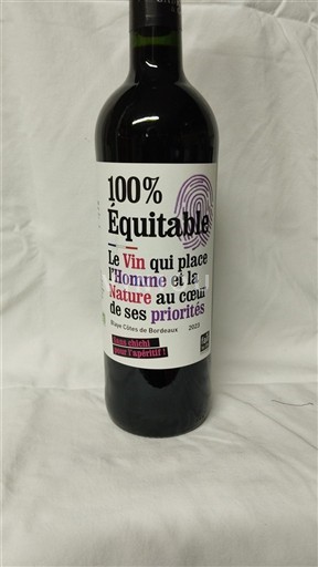 Burdeos Blaye-Côtes de Burdeos 100% Équitable 2023