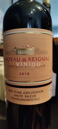 Bordeaux Bordeaux Supérieur Château Reignac 2019