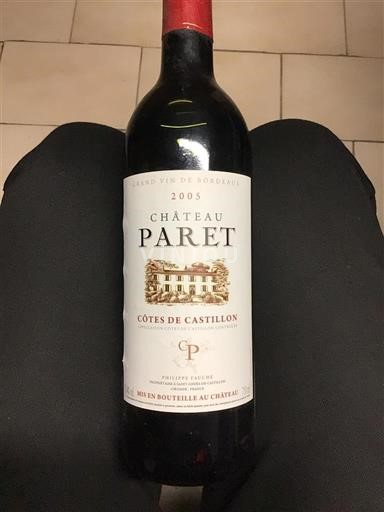Bordeaux Ospecificerad Château Paret 2005