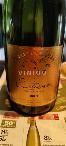 Valle del Loira Crémant del Loira Bulles de Fleurs Cocteaux Sin añada