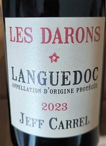 Languedoc Jeff Carrel Les Darons 2023