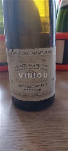 Alsace Không được chỉ định Grand Cru Henry Ehrhart Gewurztraminer Mambourg 1998