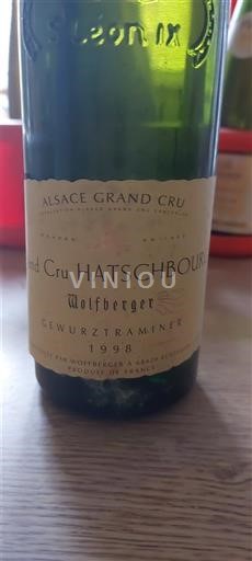 Alsace Không được chỉ định Grand Cru Wolfberger 1998